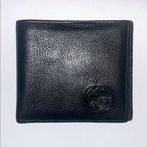 GUCCI black leather wallet